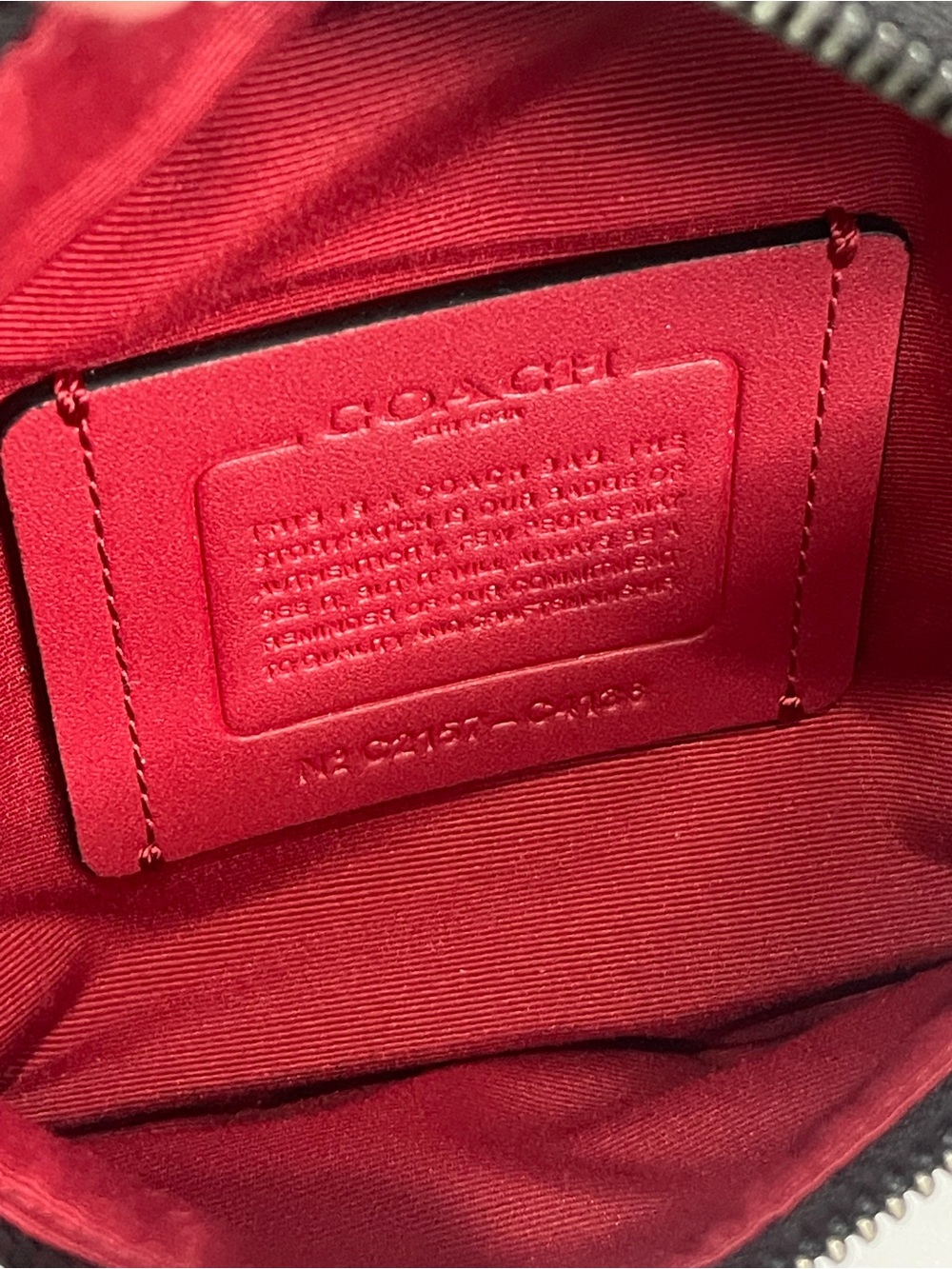 Coach Warren Mini Belt Bag in black with the Horse and Carriage dot print. - Picture 7 of 9